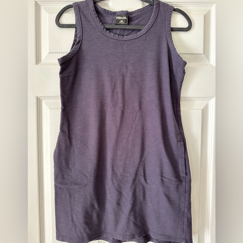Blue Sleeveless Dress, Size S